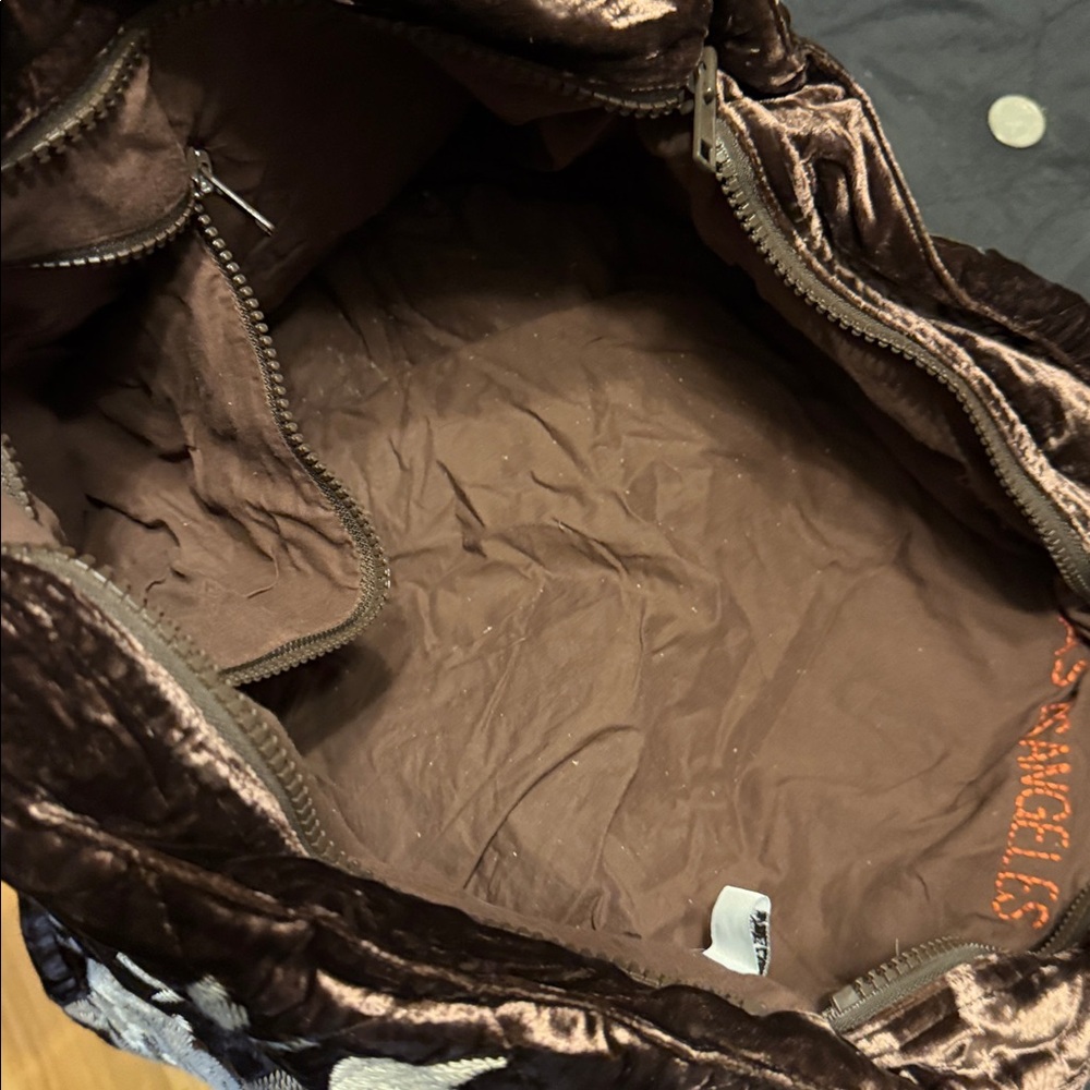 JOHNNY WAS LOS ANGELES. Brown Floral Tote Bag - Picture 2 of 3